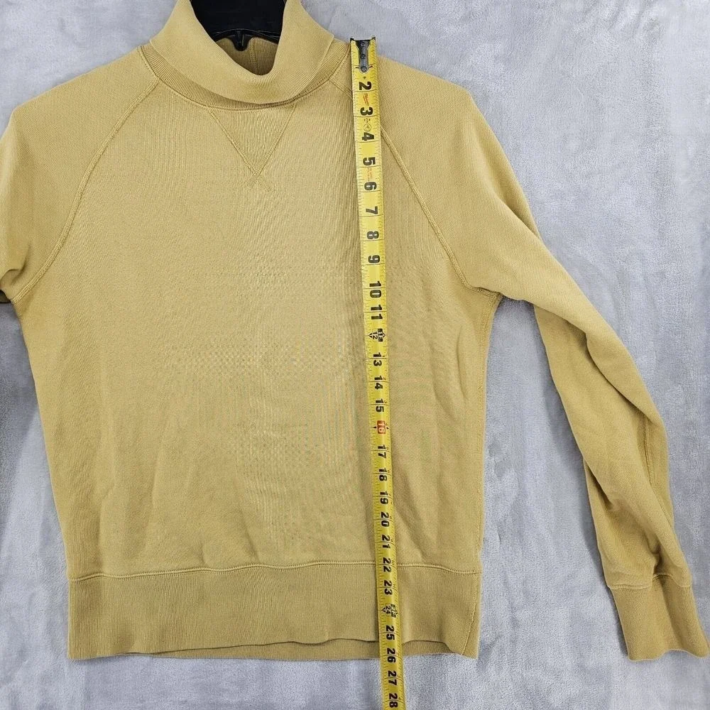 Champion Todd Snyder‎ Sweatshirt Mens Small Yellow Turtleneck Raglan Pullover